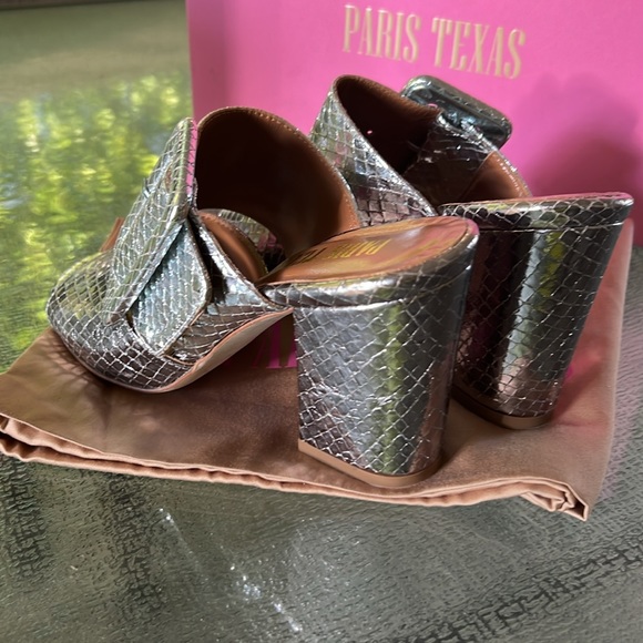 Paris Texas Croc Embossed Sandals - Picture 9 of 10